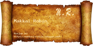Makkai Robin névjegykártya